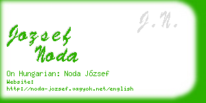 jozsef noda business card